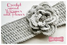 Crochet Flower Head Warmer Free Pattern by Nikki In Stitches (Home Page Picture)