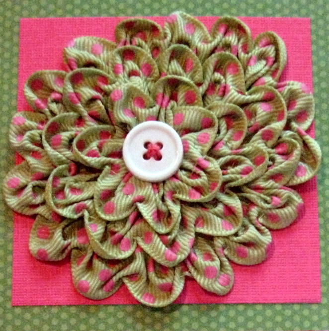 Ruched Flower (Step 11)