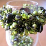 Green Bead Crochet Bracelet