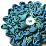 Ruched Ribbon Flower