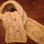Tunisian Crochet Cabled Scarf Kit