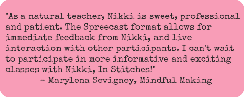 Testimonial from Marylena Sevigney, Mindful Making