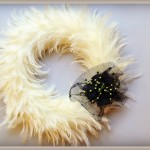 Simple Halloween Wreath {Just Add Glue} from Nikki, In Stitches