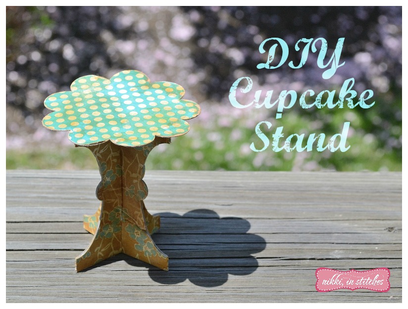 DIY cupcake stand from Silhouette chipboard - Nikki In Stitches