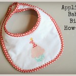 nikki in stitches applique baby bib how-to