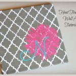 nikki in stitches heat transfer wall art tutorial