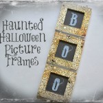 Boo! Haunted Halloween Picture Frames - Decoupage by Nikki In Stitches