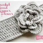 Crochet Flower Head Warmer Free Pattern by Nikki In Stitches