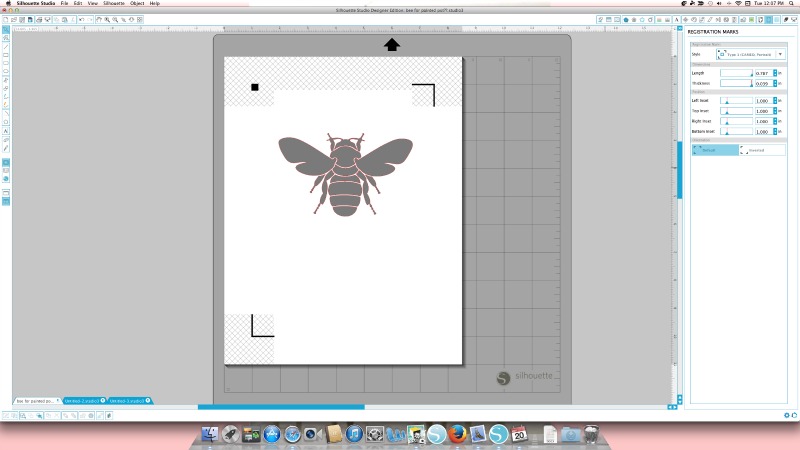 how to use silhouette clear sticker paper - prep design for print and cut