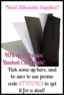 adhesive cardstock sale from silhouette